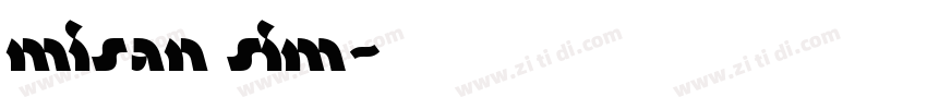 misan sim字体转换